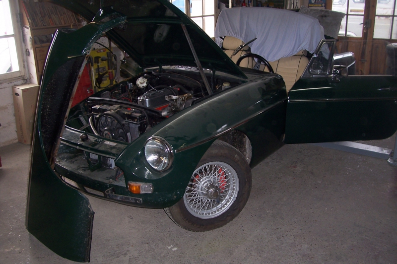 Restauration partielle MGB cabriolet