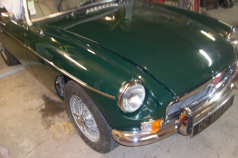 Restauration partielle MGB cabriolet